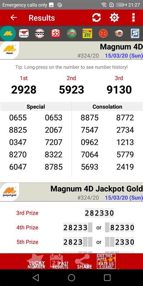4D Results on Sunday, 19 May 2013 (19/5/13) .